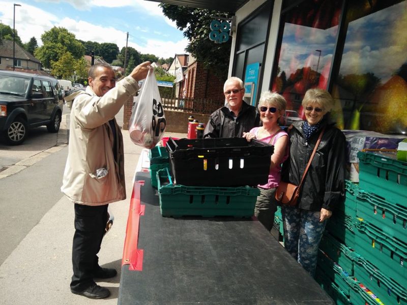 Fulwood Labour volunteers collect thirty crates of donations for S six food bank