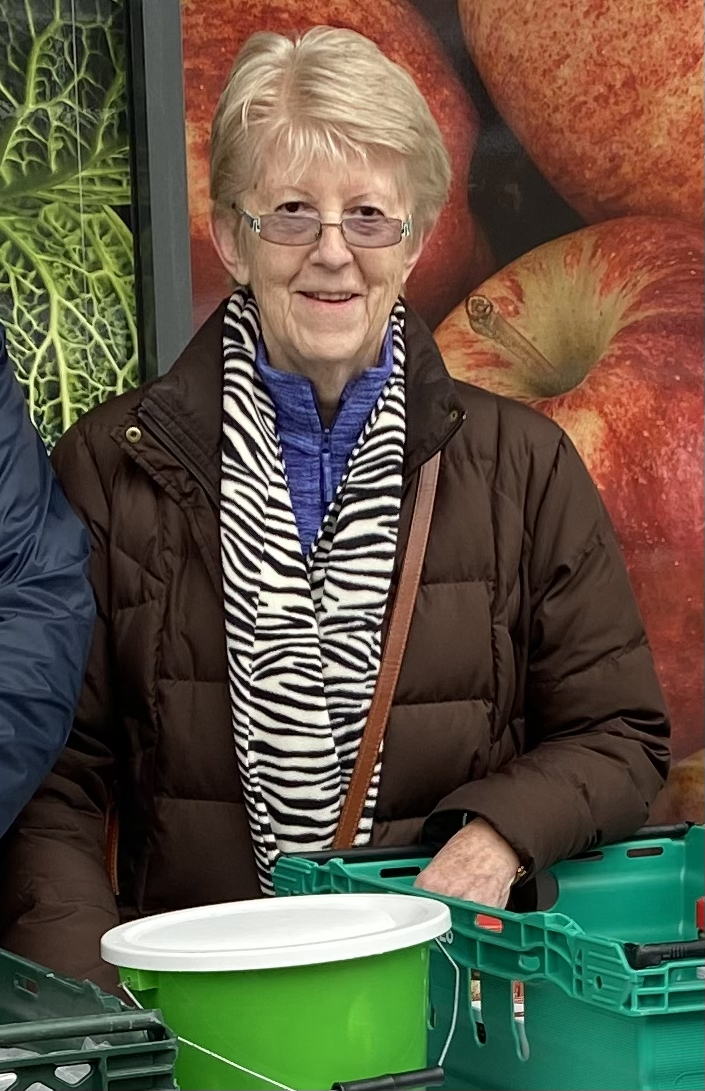 Photograph of Judy Horton at Fulwood Foodbank collection